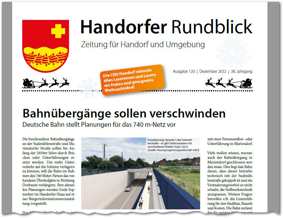 Titelseite des Handorfer Rundblicks