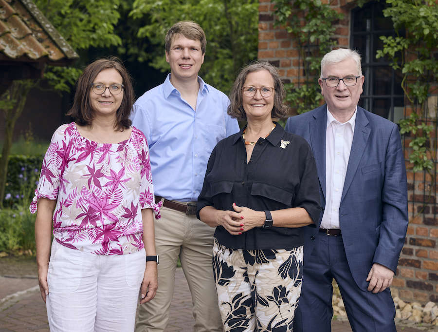Die Kandidaten der CDU Handorf fr Rat und BV: Ilona Thaleiser, Stefan Meesters, Silke Busch und Thomas Werth